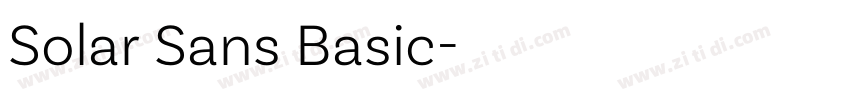 Solar Sans Basic字体转换